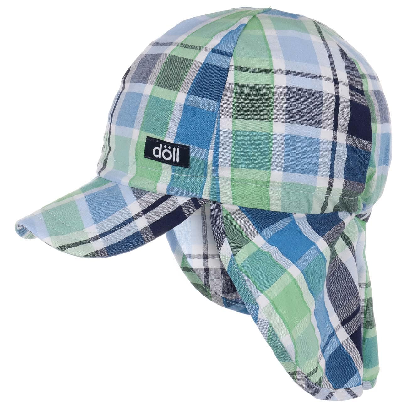 Checked Uv Bescherming Kinderpet By Doll Blauw Greon 51 doll kopen in de aanbieding