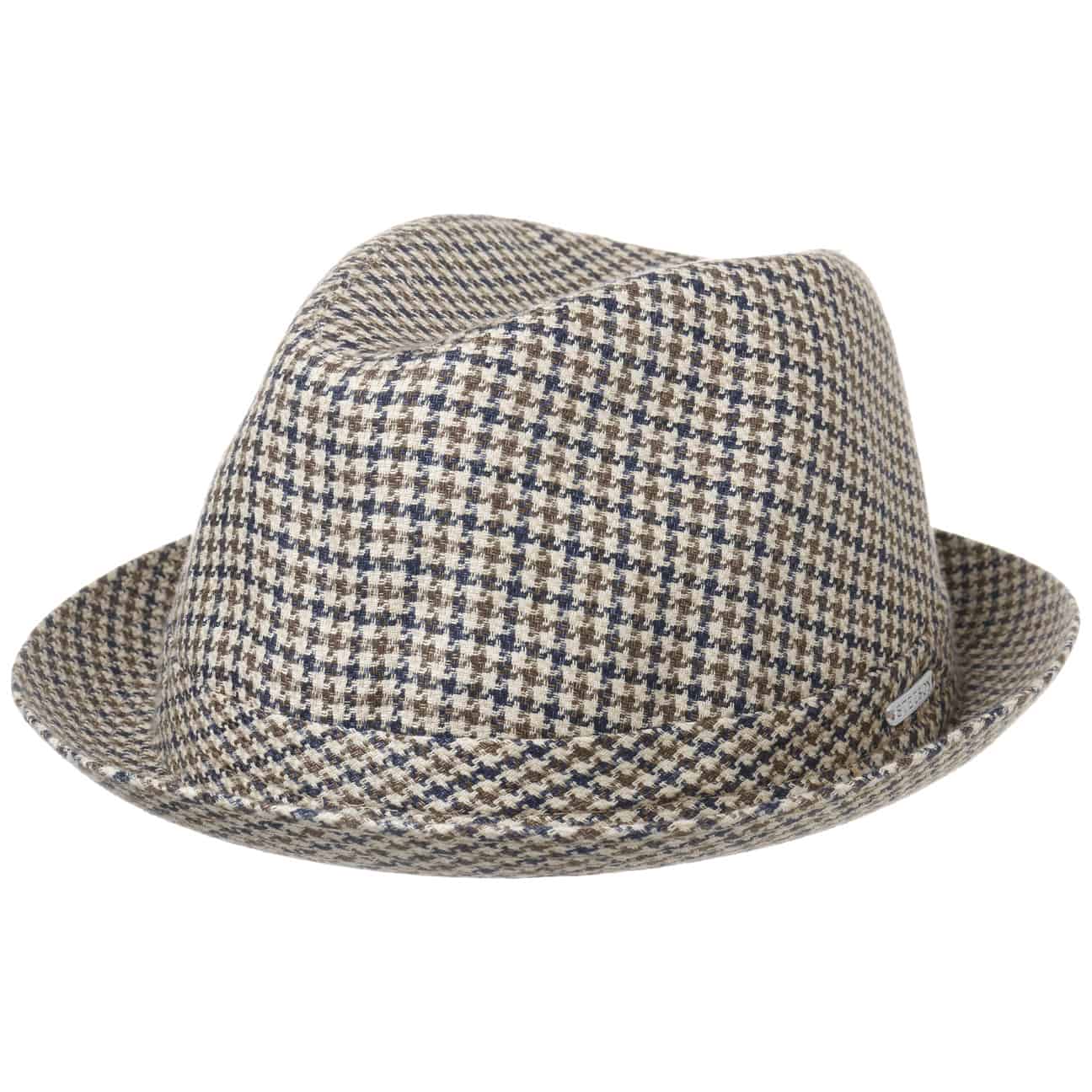 Houndstooth Player Hoed By Stetson Blauw Olijfgroen 59 stetson kopen in de aanbieding