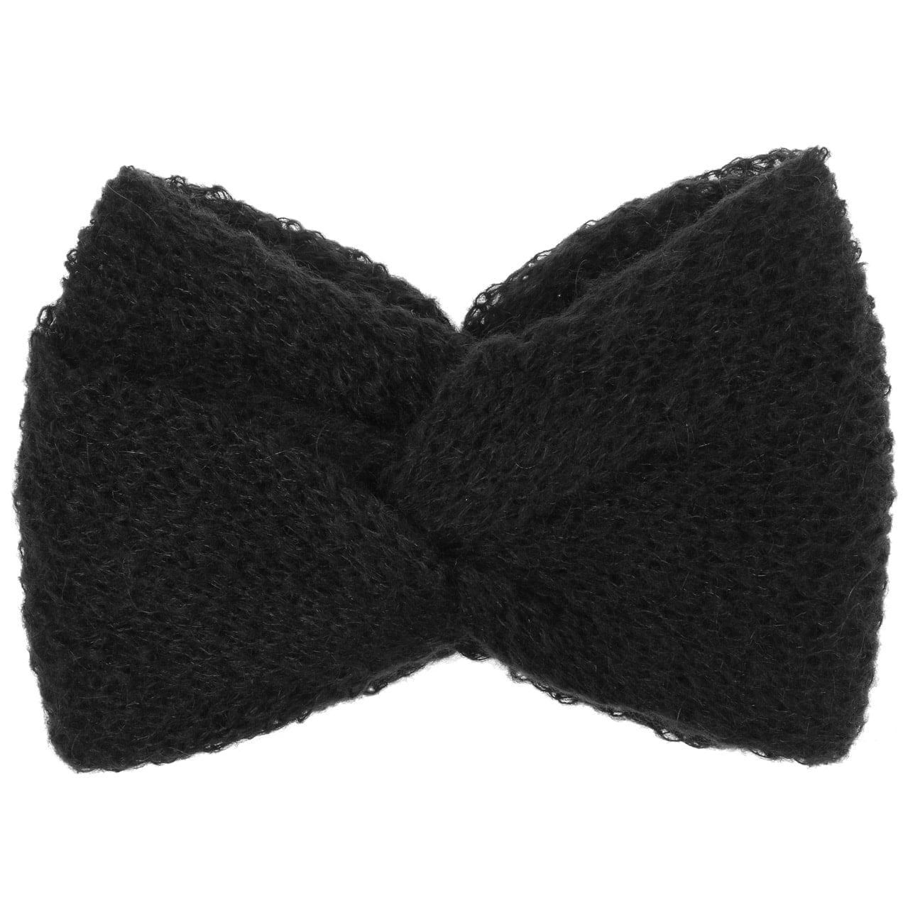 Hoedshop Mohair Wool Blend Hoofdband Zwart One Size hoedshop kopen in de aanbieding