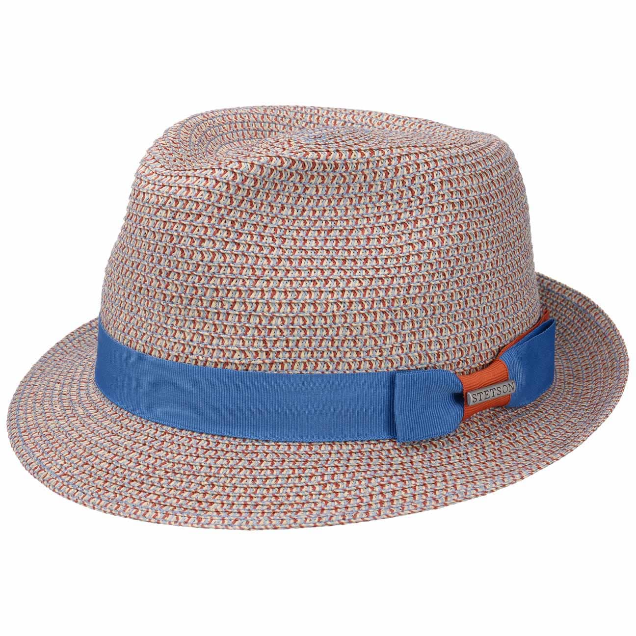 Contrast Colour Trilby Toyohoed By Stetson Blauw Beige M 56 57 Cm stetson kopen in de aanbieding