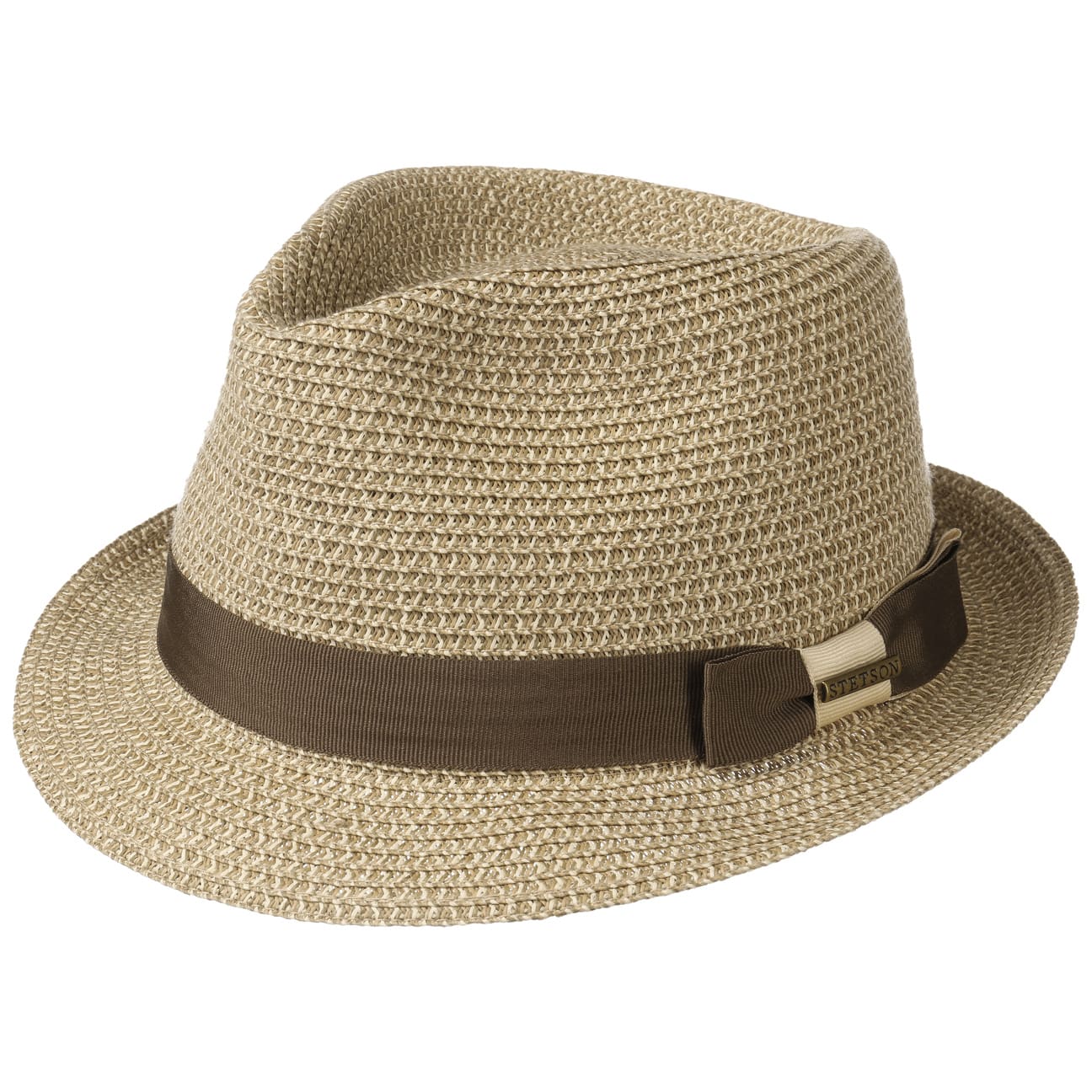 Contrast Colour Trilby Toyohoed By Stetson Beige Bruin Xl 60 61 Cm stetson kopen in de aanbieding