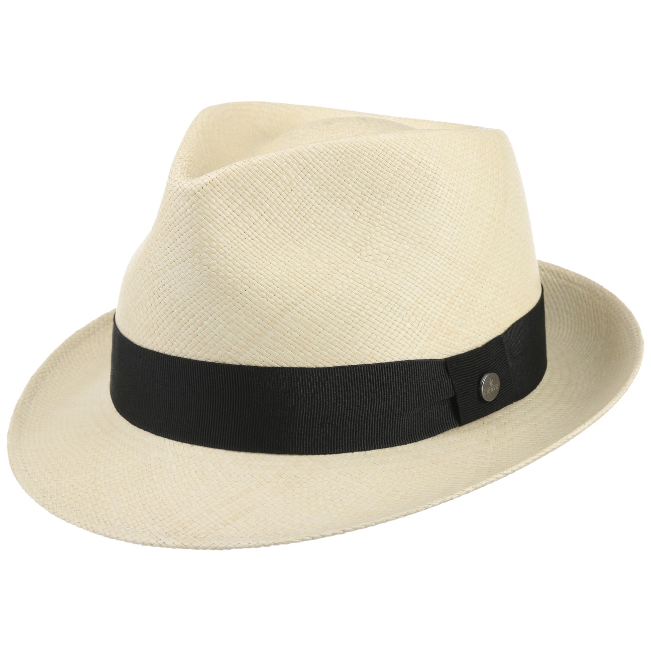 The Trilby Panamahoed By Lierys Naturel Zwart S 55 56 Cm lierys kopen in de aanbieding
