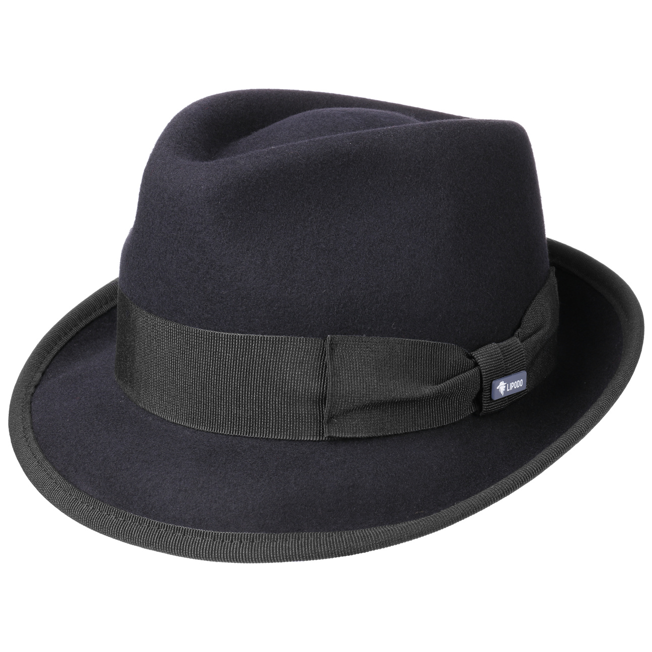 The Classic Wool Trilby Vilthoed By Lipodo Donkerblauw Xl 60 61 Cm lipodo kopen in de aanbieding