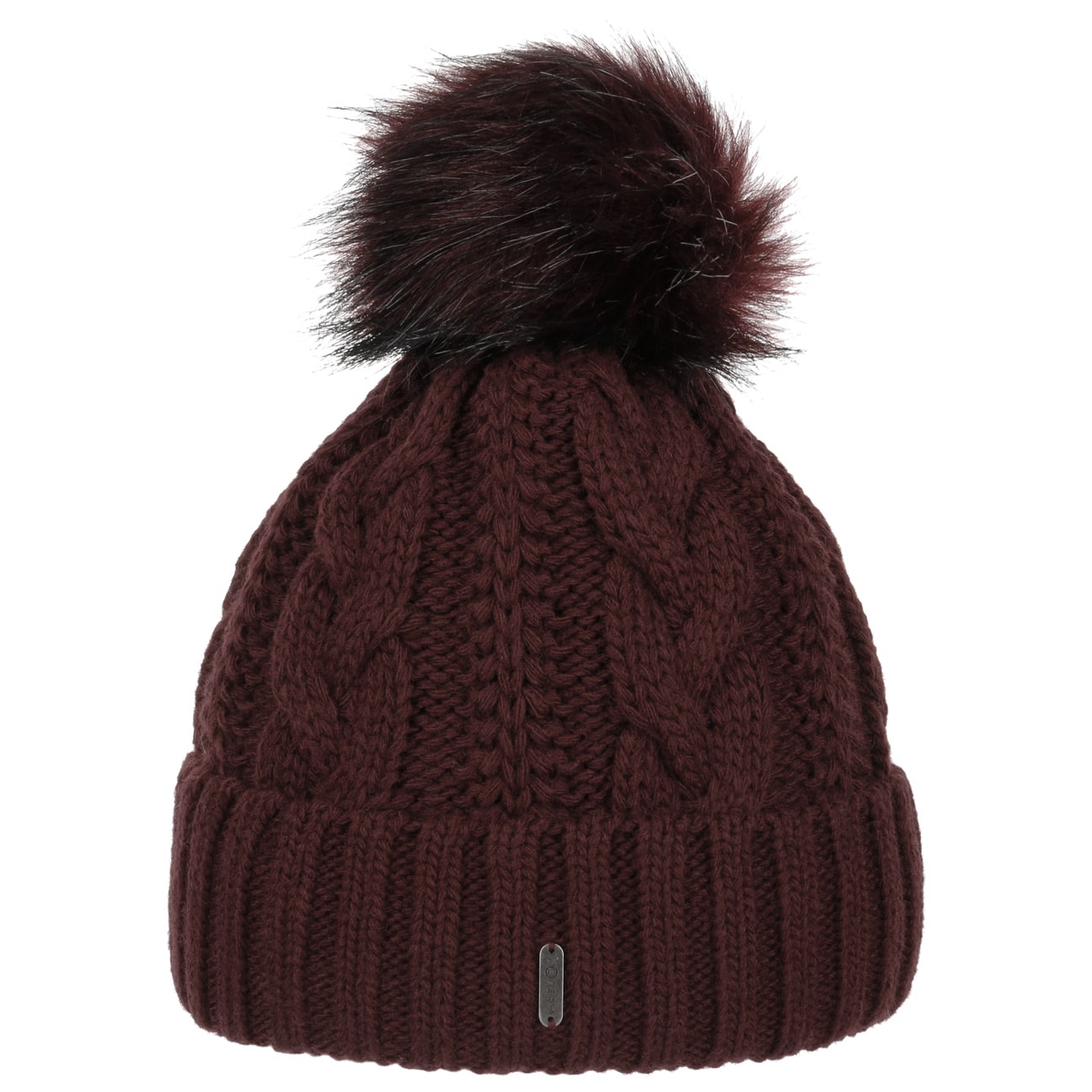 Cable Knit Muts Met Omslag By Mcburn Bordeaux One Size mcburn kopen in de aanbieding Cable Knit Muts Met Omslag By Mcburn Bordeaux One Size mcburn kopen in de aanbieding