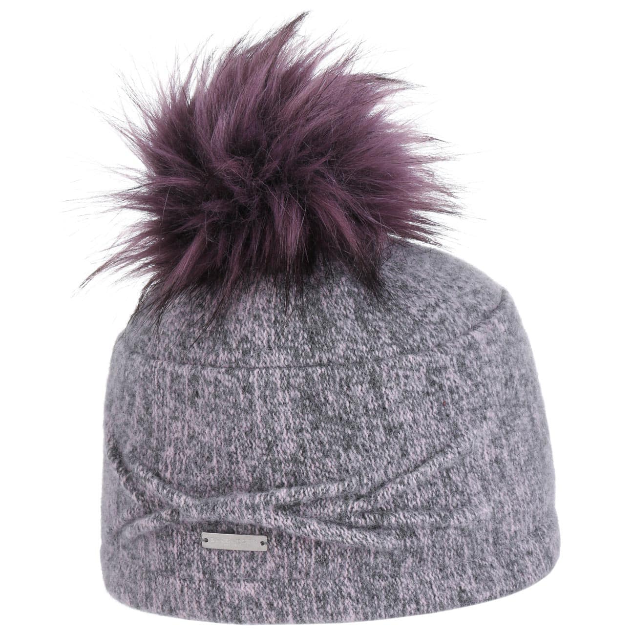 Gekookte Wol Toque Met Pompon By Seeberger Roze Gemeleerd One Size seeberger kopen in de aanbieding
