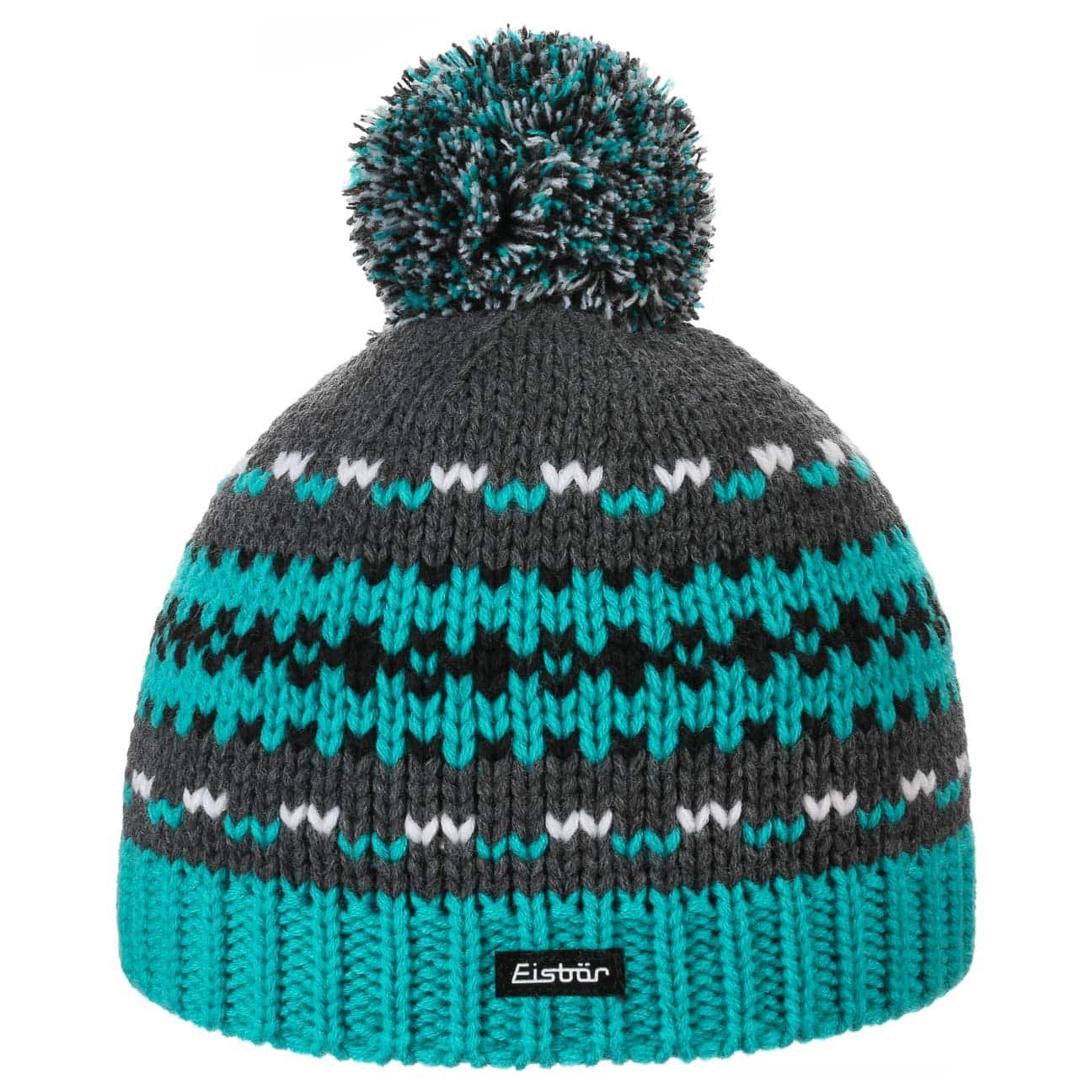 Montel Kindermuts Met Pompon By Eisbar Turkooizen One Size eisbar kopen in de aanbieding