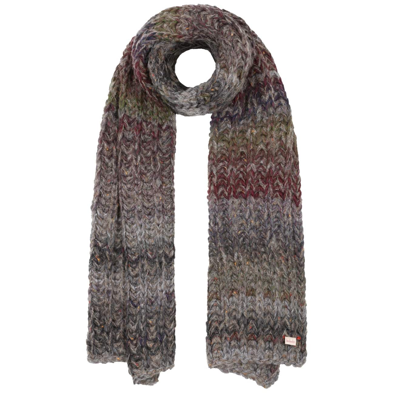 Melange Gebreide Sjaal By Bedacht Paars One Size bedacht kopen in de aanbieding