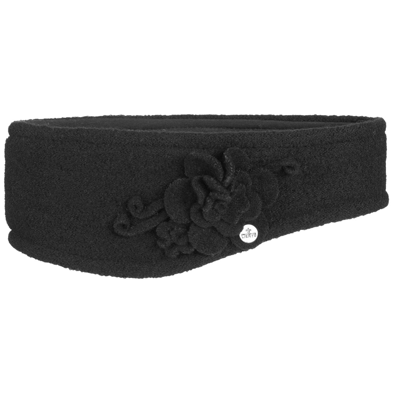 Gekookte Wol Hoofdband Met Bloem By Lierys Zwart One Size lierys kopen in de aanbieding