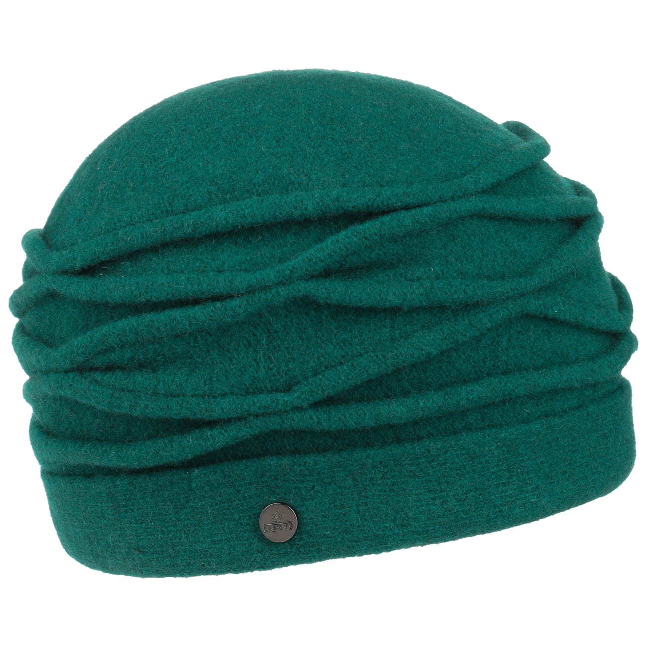 Taleta Gekookte Wol Toque Met Biezen By Lierys Petrol Blauw One Size lierys kopen in de aanbieding
