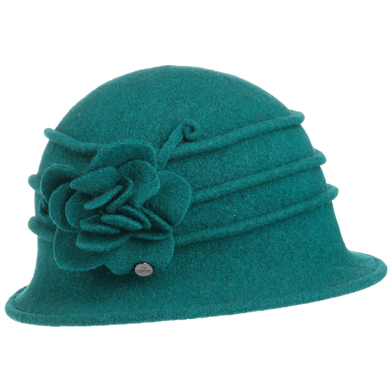 Majlona Gekookte Wol Hoed Met Biezen By Lierys Petrol Blauw One Size lierys kopen in de aanbieding