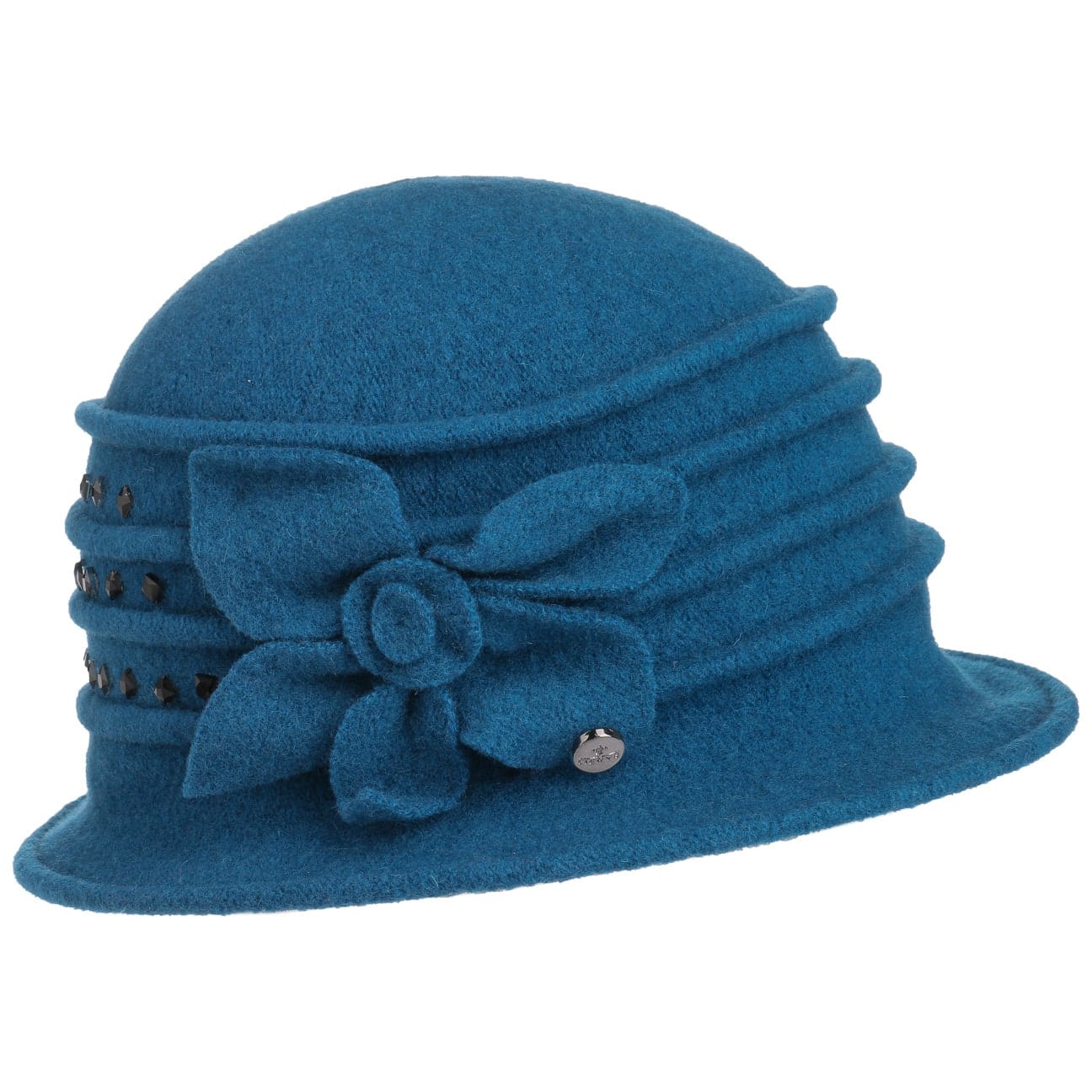 Gekookte Wol Hoed Met Biezen En Strass By Lierys Blauw One Size lierys kopen in de aanbieding