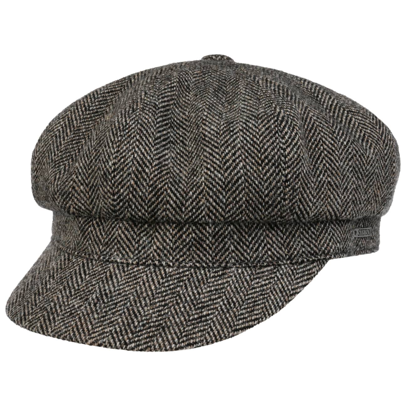 8 Panel Woolrich Newsboy Pet By Stetson Bruin M 56 57 Cm stetson kopen in de aanbieding