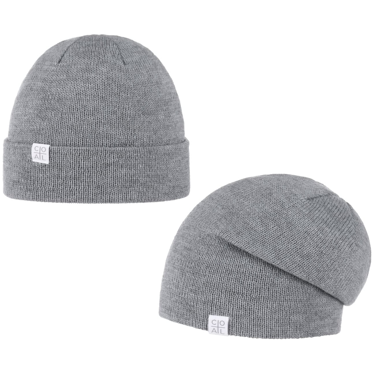 Long Beanie Omslagmuts By Coal Licht Grijs One Size coal kopen in de aanbieding