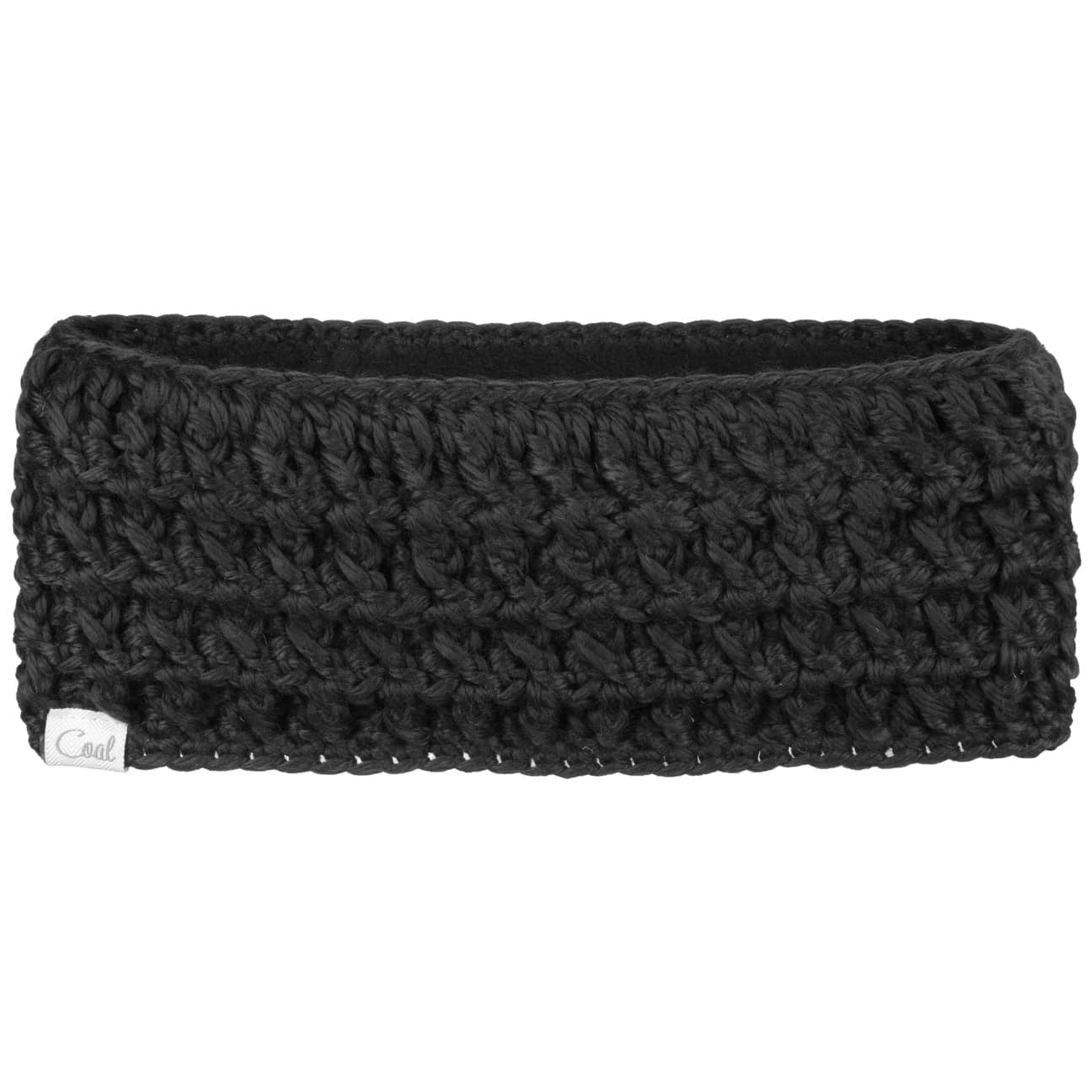 Waffle Hoofdband By Coal Zwart One Size coal kopen in de aanbieding
