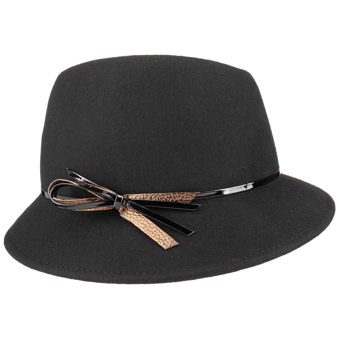 Dameshoed Met Lakstrikje By Lierys Zwart One Size lierys kopen in de aanbieding Dameshoed Met Lakstrikje By Lierys Zwart One Size lierys kopen in de aanbieding