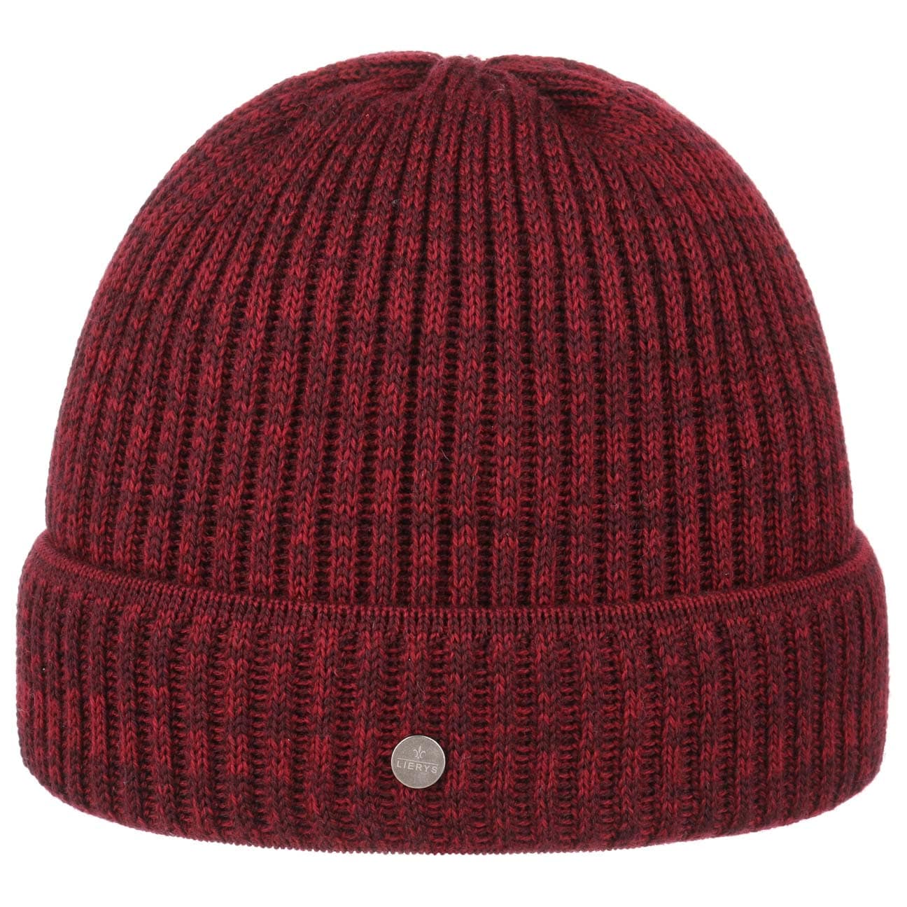 Melange Merino Muts Met Omslag By Lierys Rood Gemeleerd One Size lierys kopen in de aanbieding