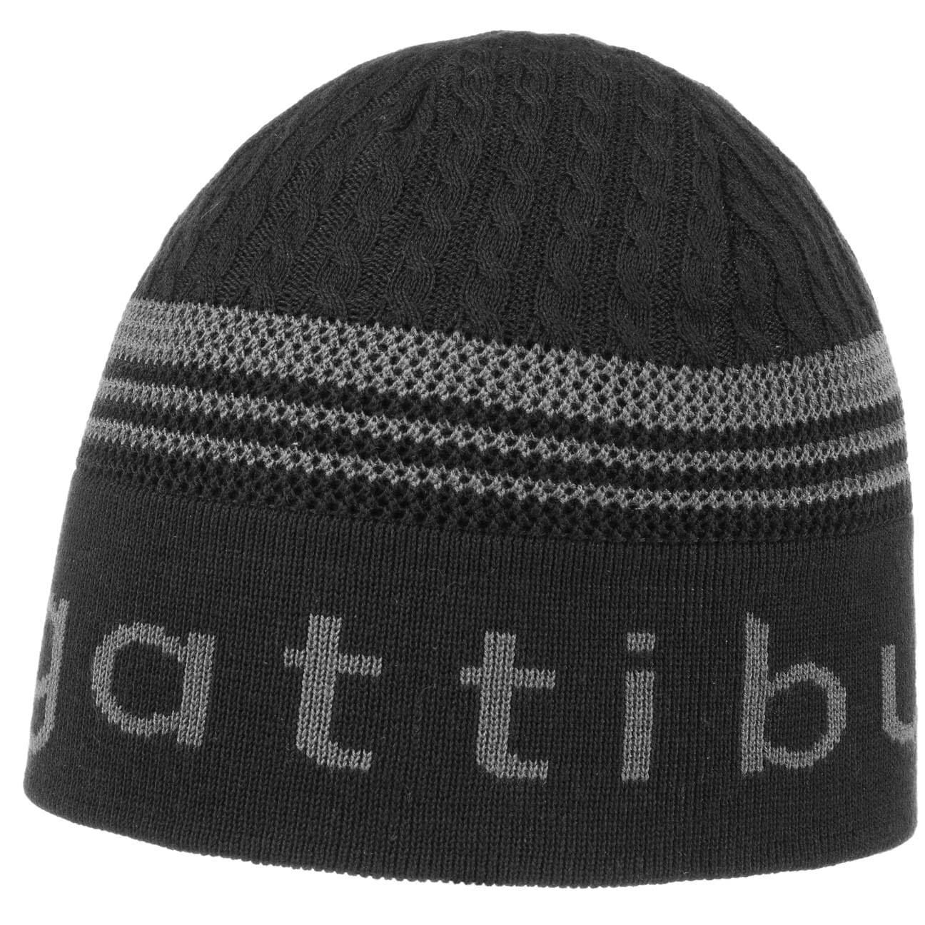 Basic Stripes Gebreide Muts By Bugatti Zwart One Size bugatti kopen in de aanbieding Basic Stripes Gebreide Muts By Bugatti Zwart One Size bugatti kopen in de aanbieding