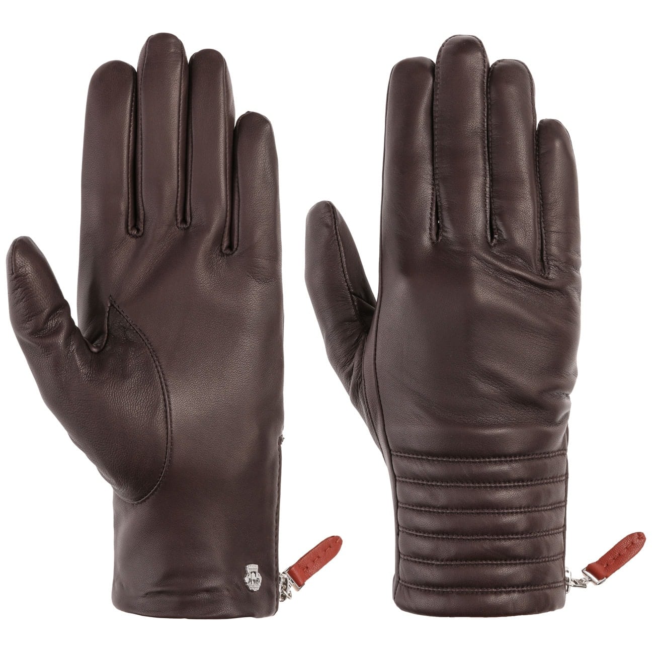 Wrist Zip Leren Handschoenen By Roeckl Bruin 6 12 Hs roeckl kopen in de aanbieding