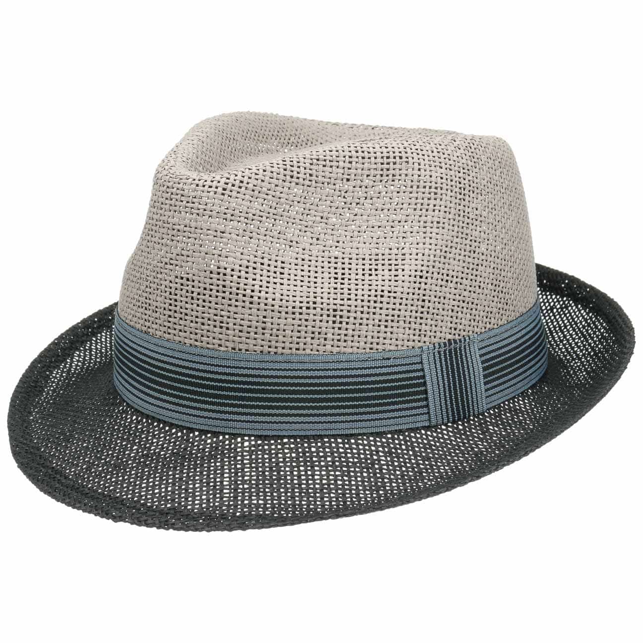 Twotone Trilby Strohoed By Lipodo Zwart Grijs M 56 57 Cm lipodo kopen in de aanbieding