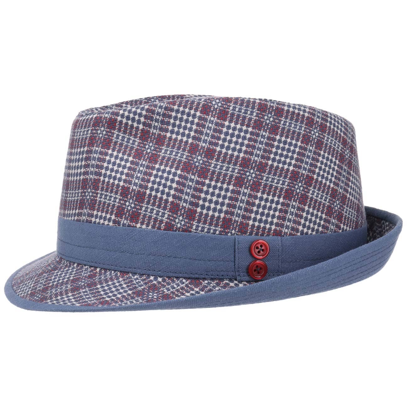 Jeffers Ruitjes Trilby Stoffen Hoed By Lierys Blauw Rood 59 lierys kopen in de aanbieding Jeffers Ruitjes Trilby Stoffen Hoed By Lierys Blauw Rood 59 lierys kopen in de aanbieding