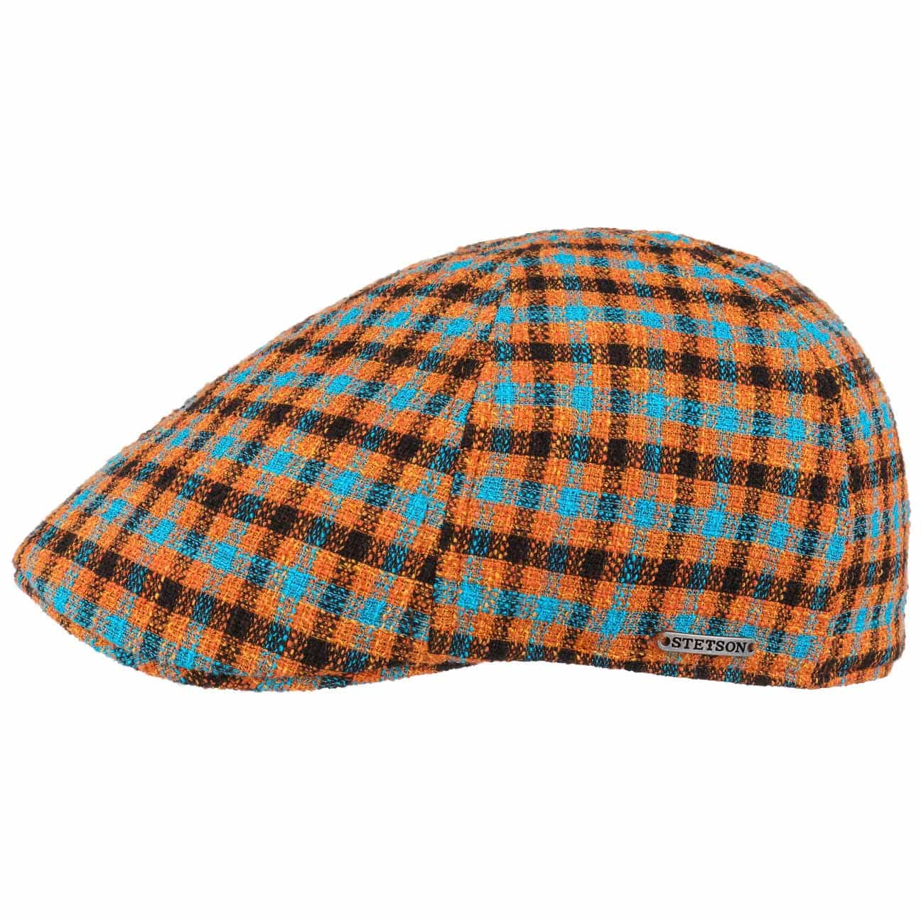 Texas Millbury Check Pet By Stetson Oranje Turkooizen Xl 60 61 Cm stetson kopen in de aanbieding