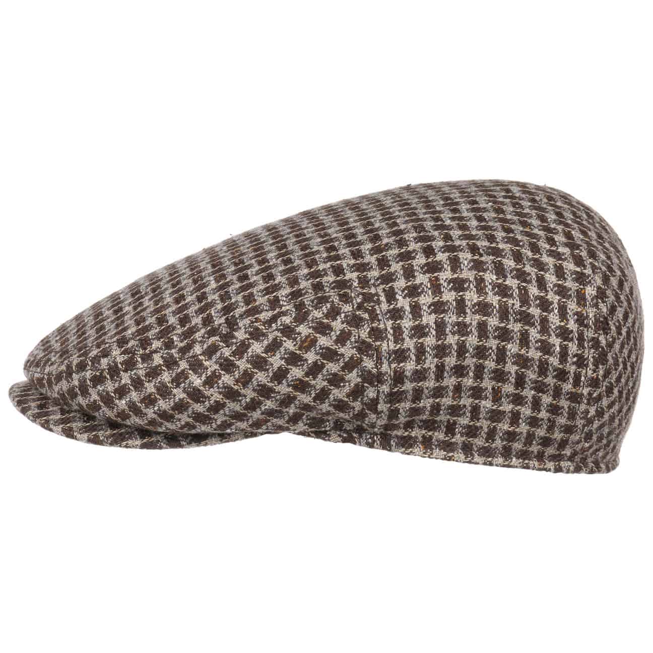 Houndstooth Linnen Pet By Stetson Beige Bruin 59 stetson kopen in de aanbieding