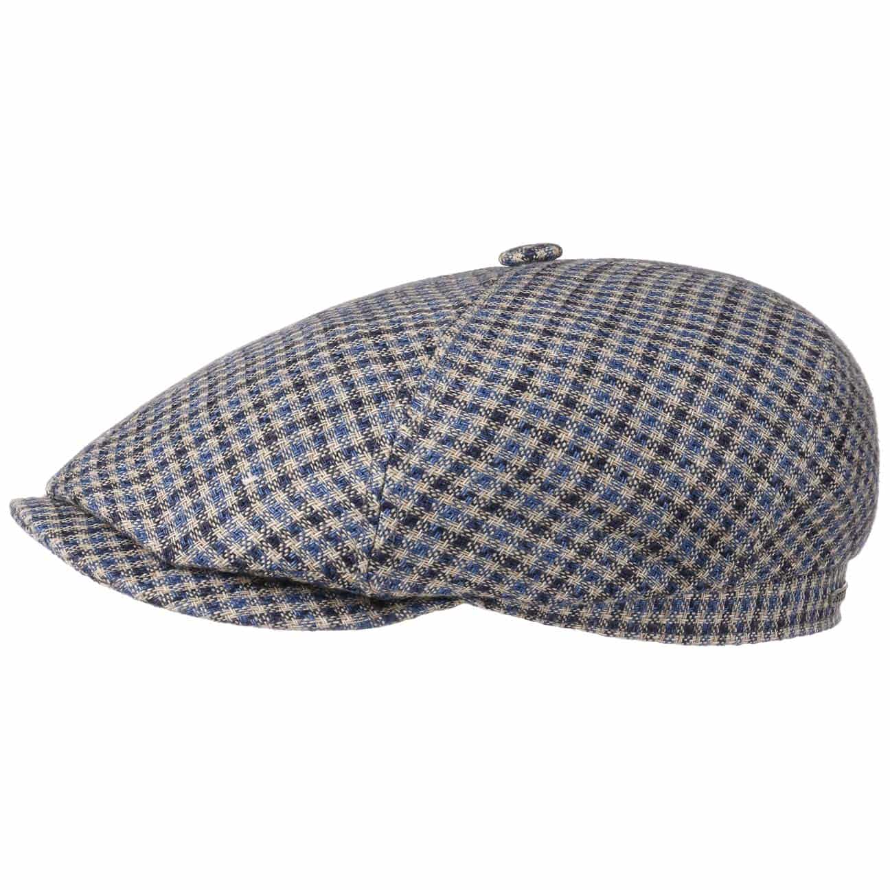 6 Panel Varysburg Check Pet By Stetson Blauw Beige 57 stetson kopen in de aanbieding