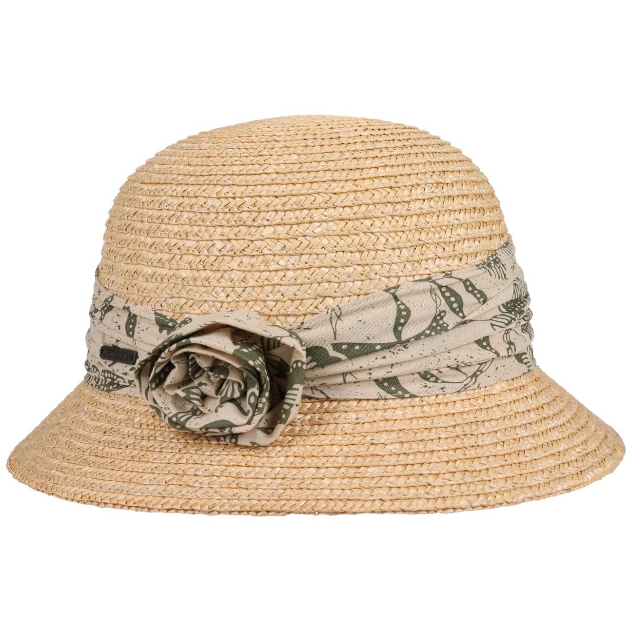 Flower Trim Cloche Strohoed By Seeberger Naturel Groen One Size seeberger kopen in de aanbieding Flower Trim Cloche Strohoed By Seeberger Naturel Groen One Size seeberger kopen in de aanbieding