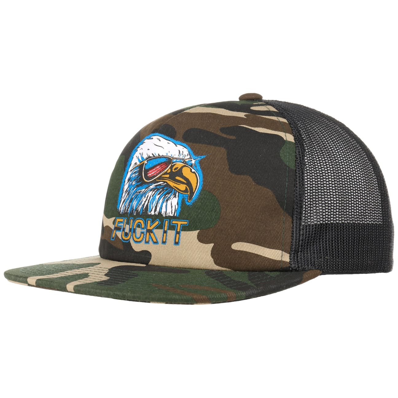 Fuck It Camo Eagle Trucker Pet By Huf Camouflage One Size huf kopen in de aanbieding Fuck It Camo Eagle Trucker Pet By Huf Camouflage One Size huf kopen in de aanbieding