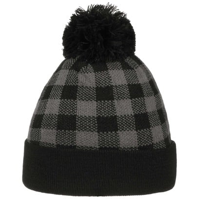 Checked Beanie Pomponmuts