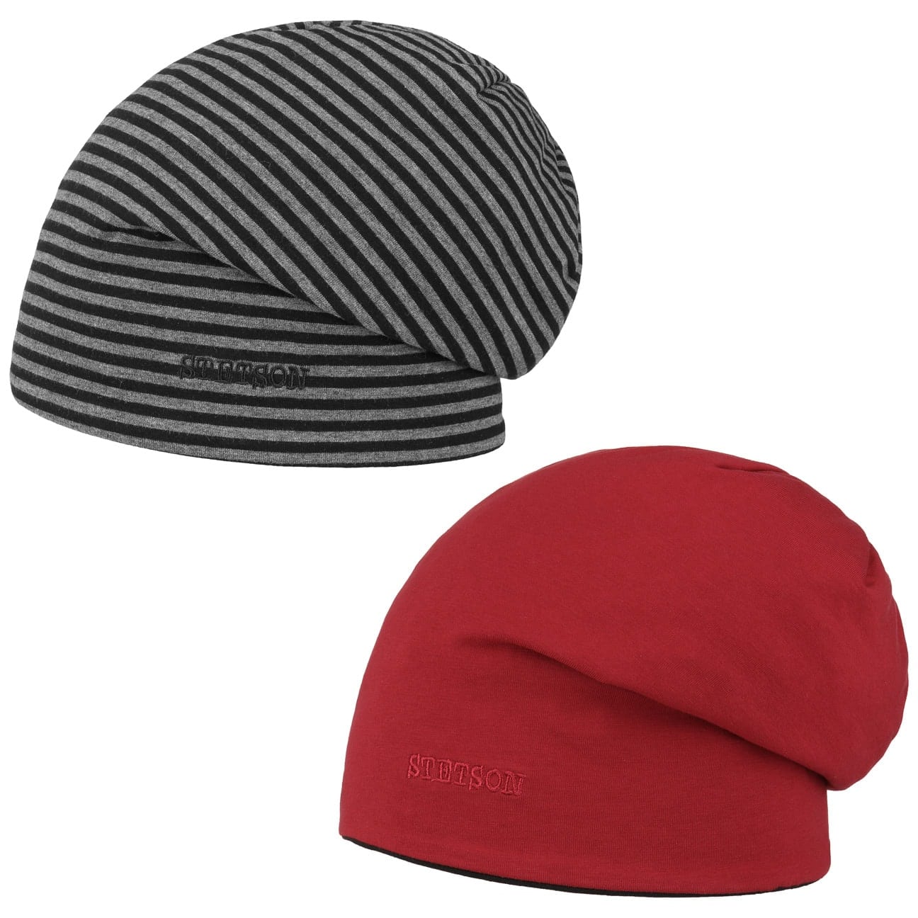 Jersey Long Beanie Omkeerbare Muts By Stetson Grijs Rood One Size stetson kopen in de aanbieding Jersey Long Beanie Omkeerbare Muts By Stetson Grijs Rood One Size stetson kopen in de aanbieding