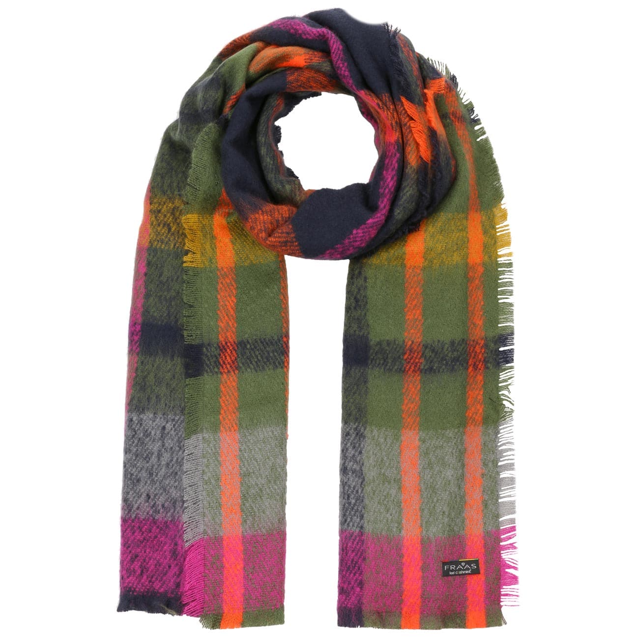 Boucle Multi Check Sjaal By Fraas Blauw Olijfgroen fraas kopen in de aanbieding Boucle Multi Check Sjaal By Fraas Blauw Olijfgroen fraas kopen in de aanbieding