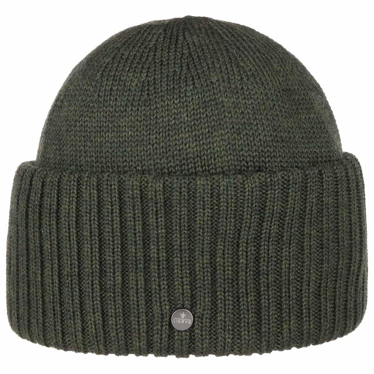 Big Cuff Merino Muts By Lierys Olijfgroen One Size lierys kopen in de aanbieding