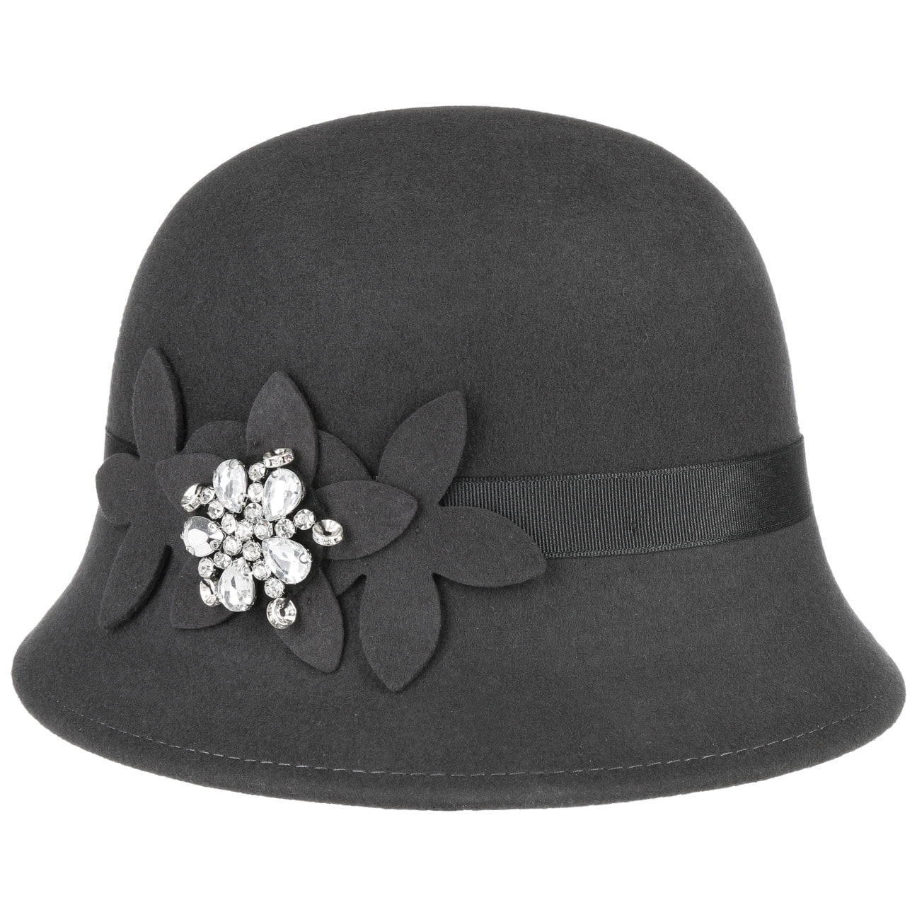 Cloche Hoed Met Viltbloemen En Strass By Lipodo Donkergrijs 55 lipodo kopen in de aanbieding Cloche Hoed Met Viltbloemen En Strass By Lipodo Donkergrijs 55 lipodo kopen in de aanbieding