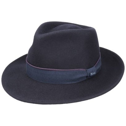 Contrast Double Ribbon Bogart Hoed by Lipodo