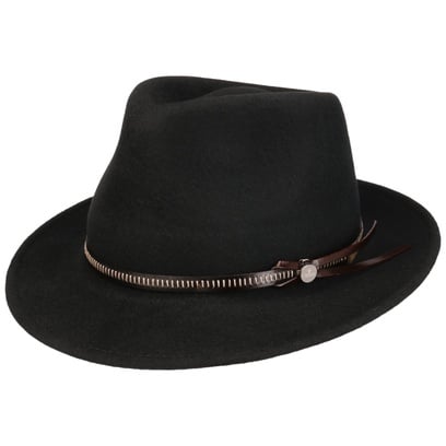 Fedora Wolvilthoed met Leren Band by Lierys