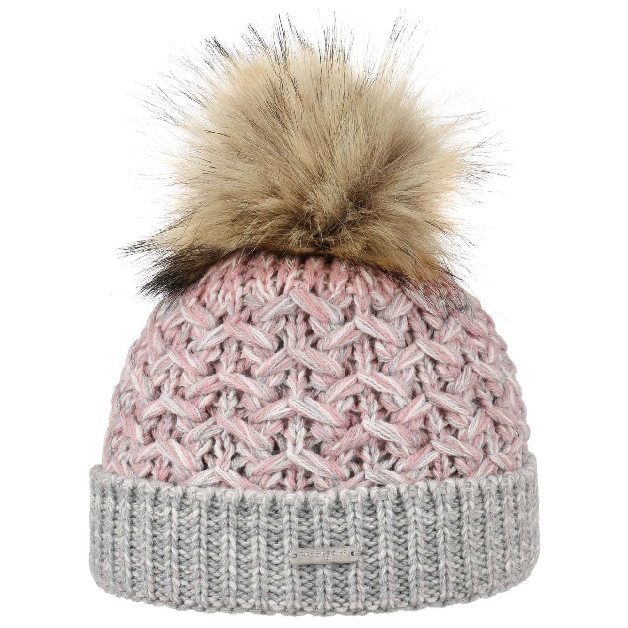 Multimelange Wool Pomponmuts By Seeberger Roze One Size seeberger kopen in de aanbieding Multimelange Wool Pomponmuts By Seeberger Roze One Size seeberger kopen in de aanbieding