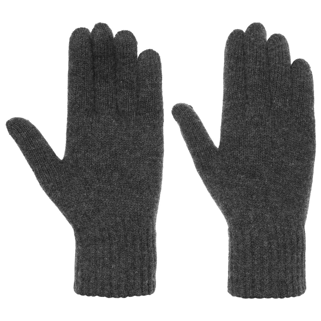 Dalia Gebreide Handschoenen By Seeberger Antraciet One Size seeberger kopen in de aanbieding