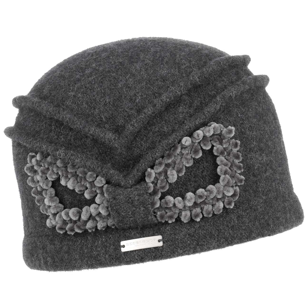 Chenille Gekookte Wol Muts By Seeberger Antraciet One Size seeberger kopen in de aanbieding Chenille Gekookte Wol Muts By Seeberger Antraciet One Size seeberger kopen in de aanbieding