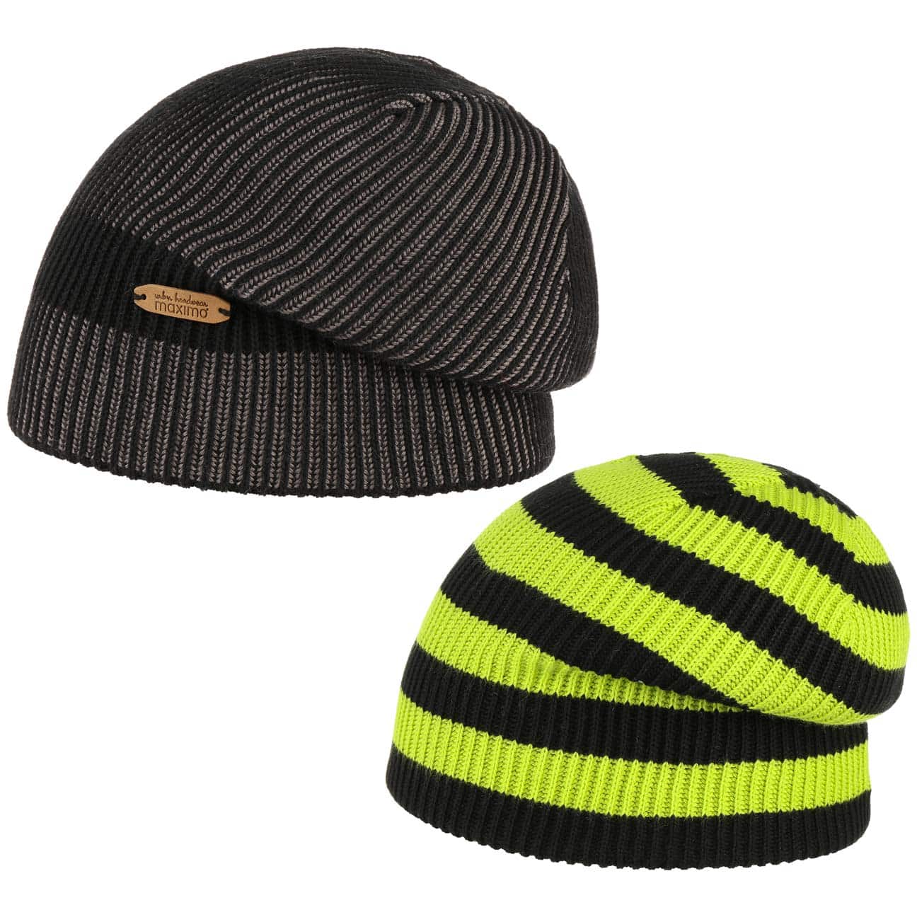 Stripes Omkeerbare Kindermuts By Maximo Zwart 51 53 maximo kopen in de aanbieding