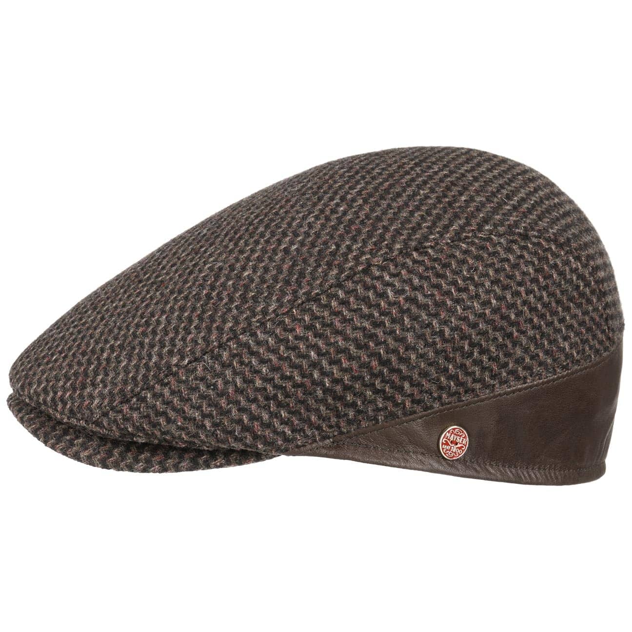 Delian Wool Pet Met Leren By Mayser Bruin 55 mayser kopen in de aanbieding Delian Wool Pet Met Leren By Mayser Bruin 55 mayser kopen in de aanbieding