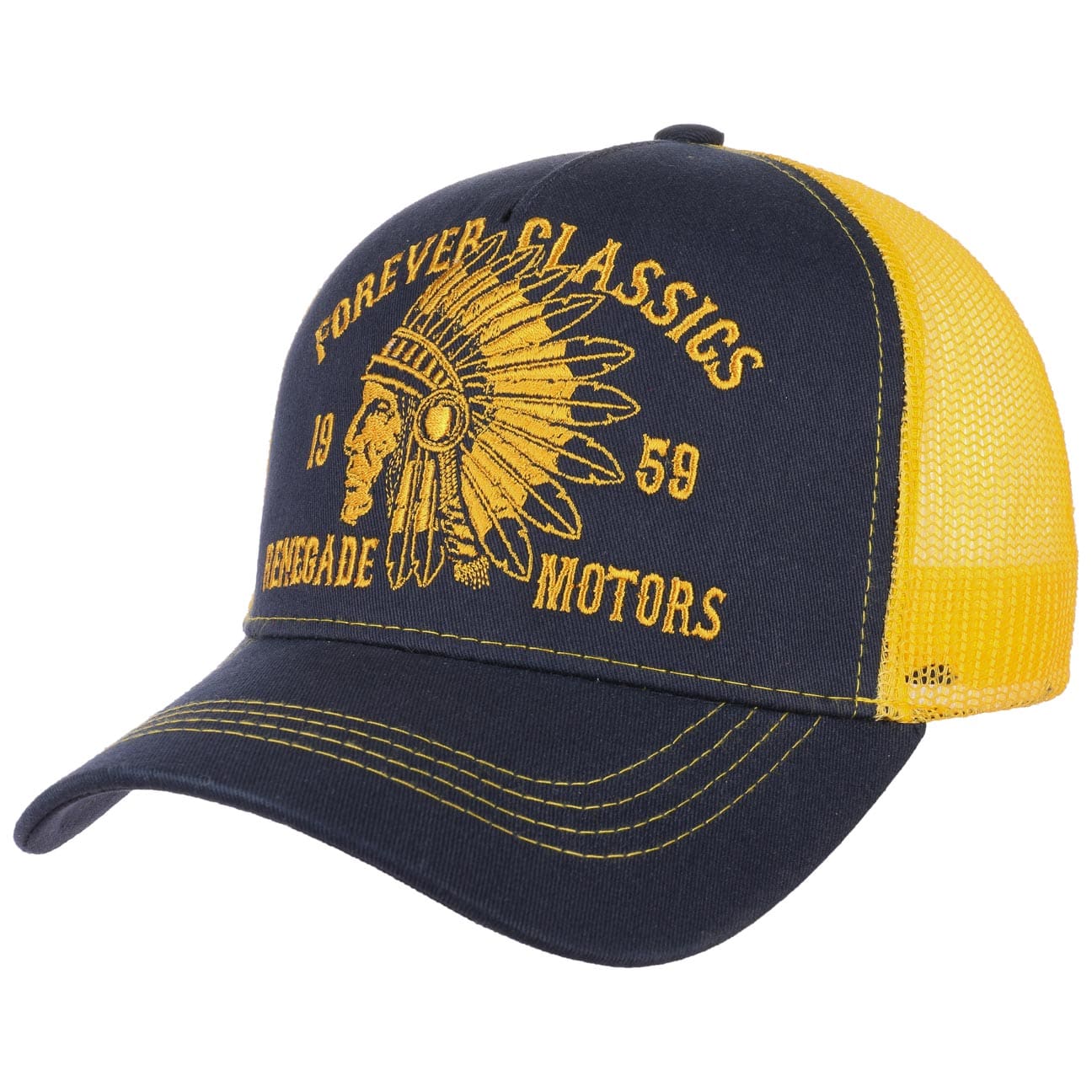 Forever Classics Trucker Pet By King Kerosin Blauw One Size king kerosin kopen in de aanbieding Forever Classics Trucker Pet By King Kerosin Blauw One Size king kerosin kopen in de aanbieding