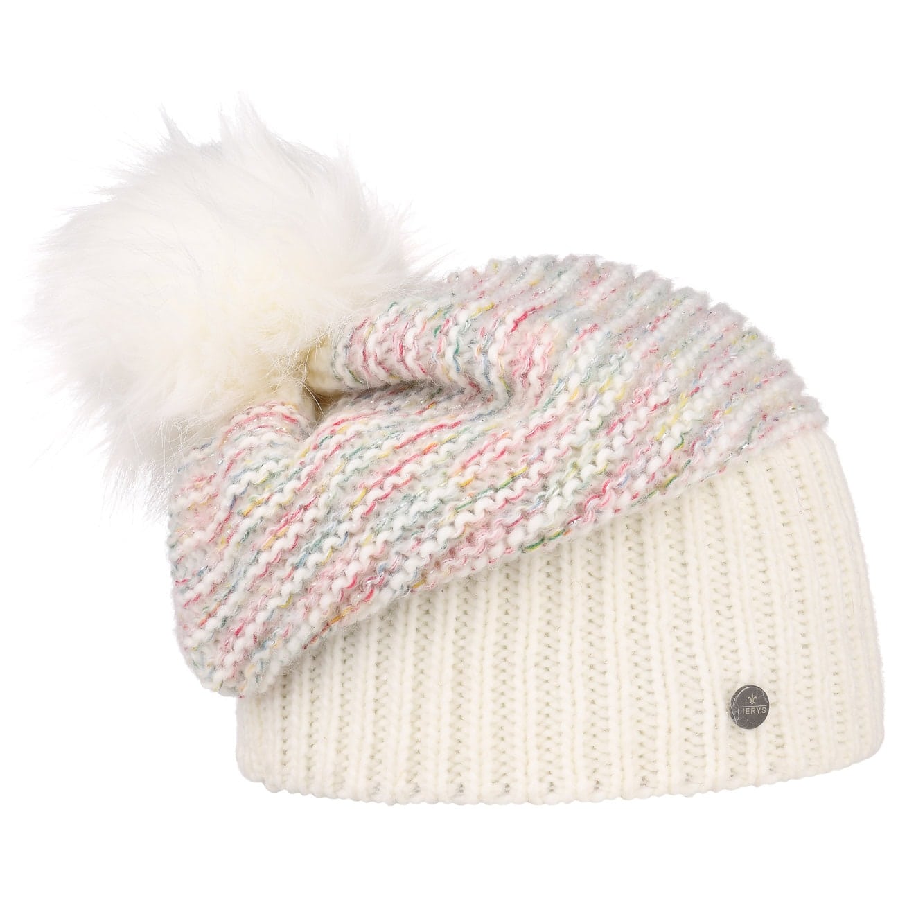 Tonia Lurex Long Beanie By Lierys Cremewit One Size lierys kopen in de aanbieding