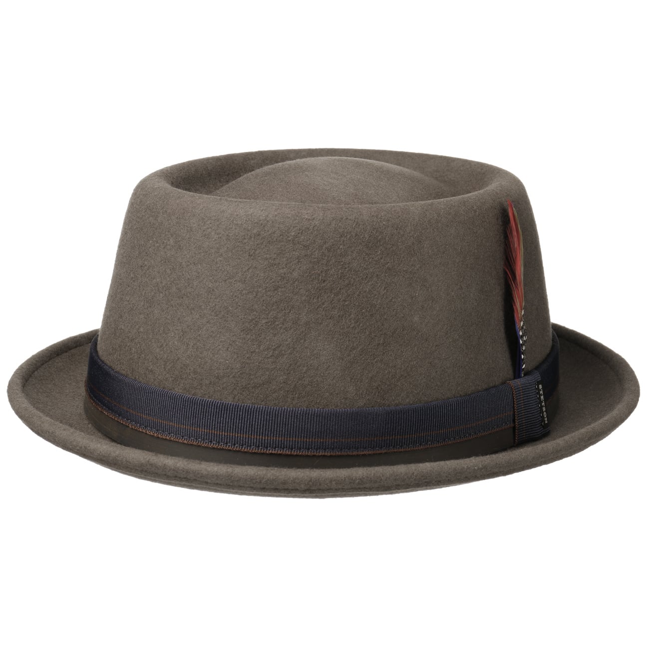 Farladey Pork Pie Wolvilthoed By Stetson Taupe Xxl 62 63 Cm stetson kopen in de aanbieding