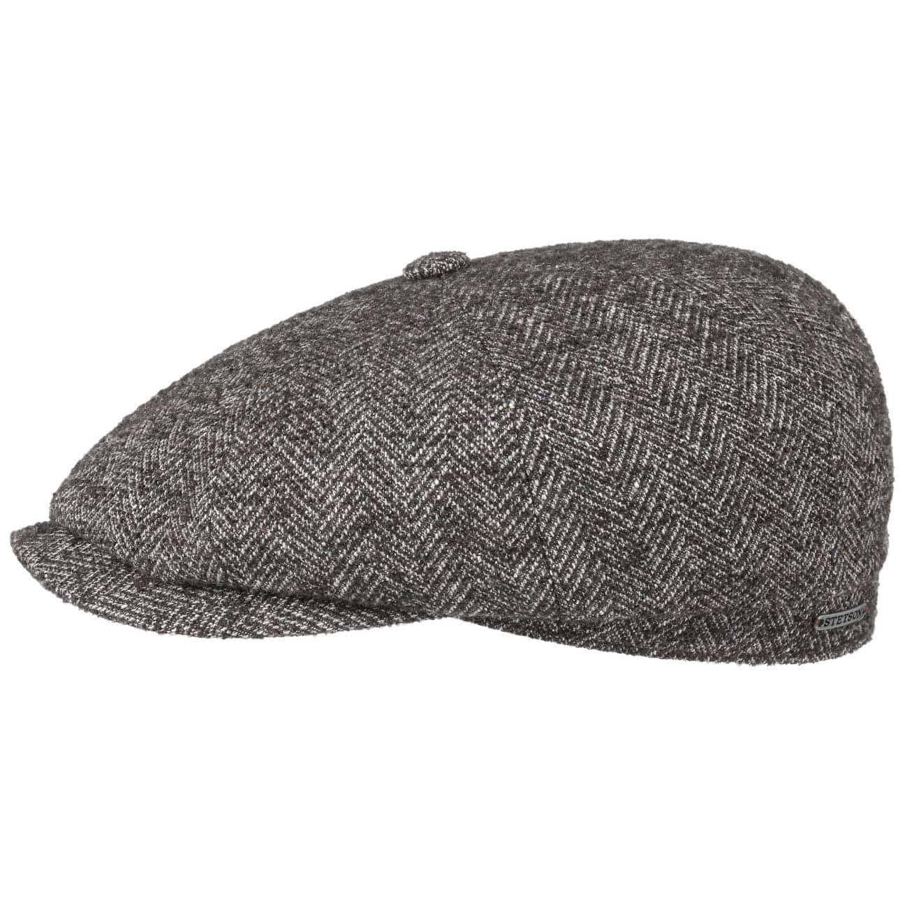 Hatteras Wool Herringbone Pet By Stetson Bruin 56 stetson kopen in de aanbieding