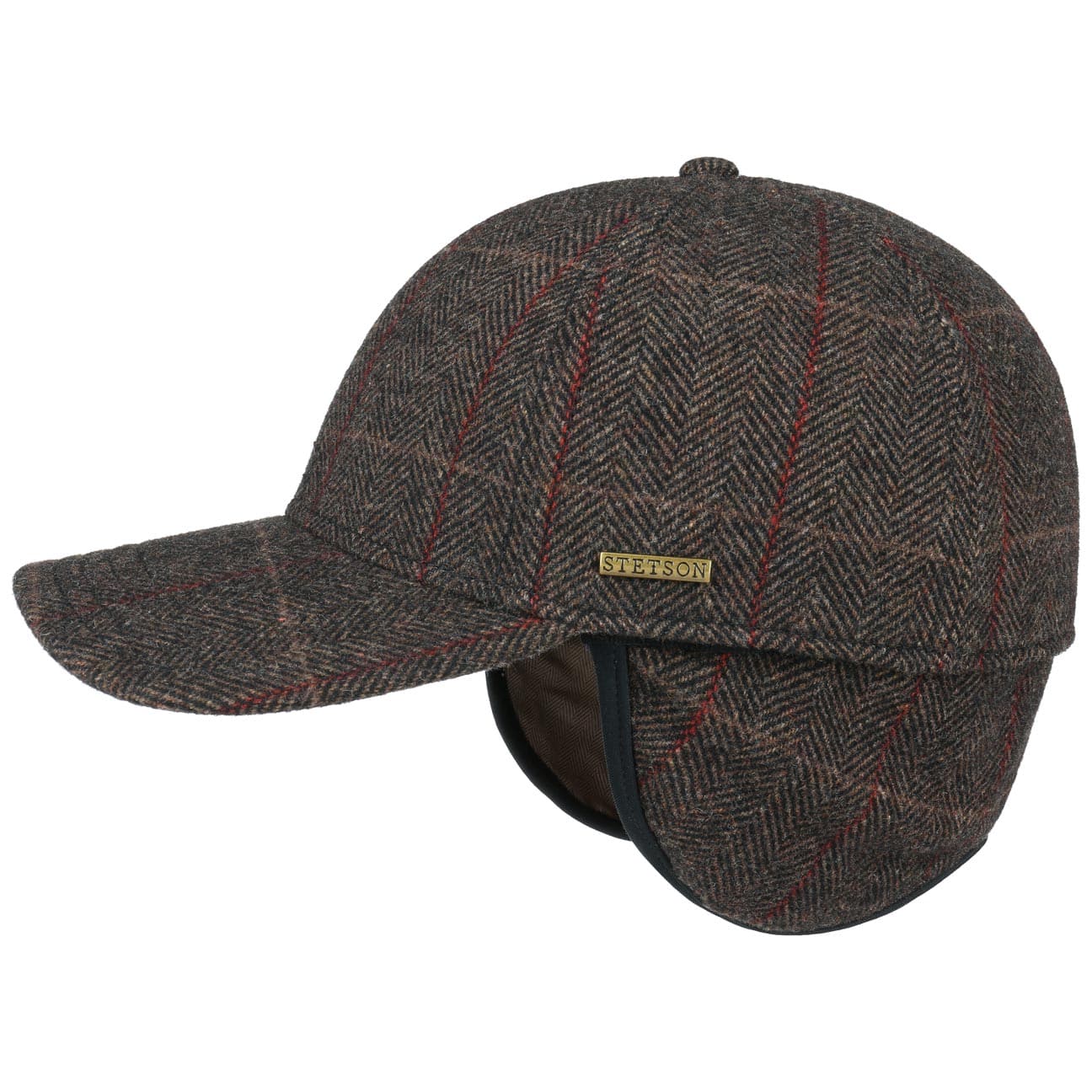 Kinty Wool Pet Met Oorbescherming By Stetson Bruin L 58 59 Cm stetson kopen in de aanbieding