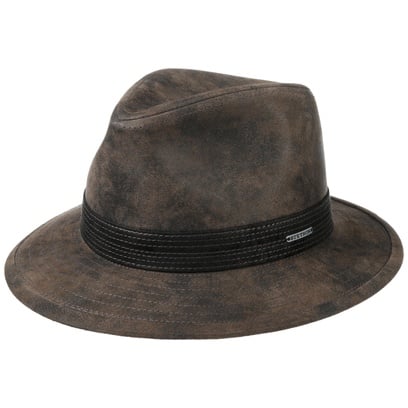 Jacky Pigskin Traveller Leren Hoed by Stetson