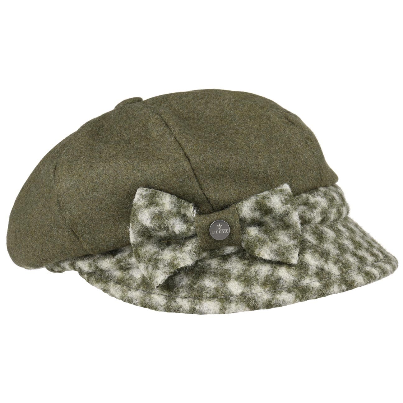 Jemina Wool Newsboy Pet By Lierys Olijfgroen One Size lierys kopen in de aanbieding