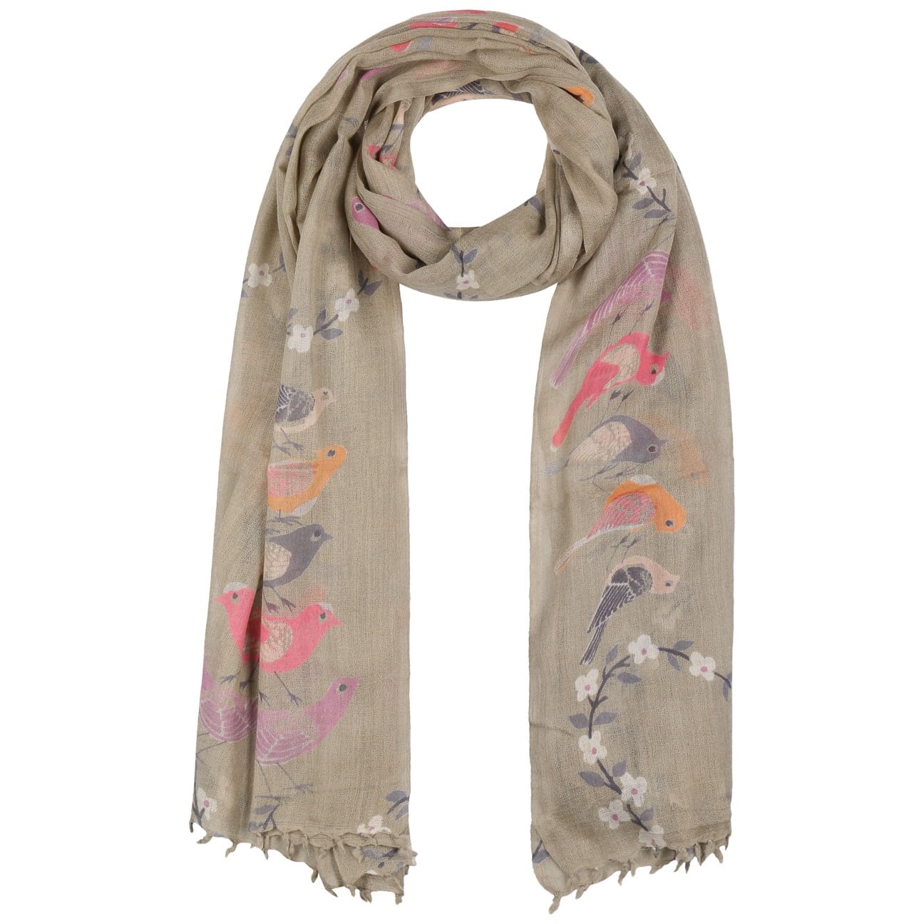 Birdy Wollen Sjaal By Lierys Taupe lierys kopen in de aanbieding