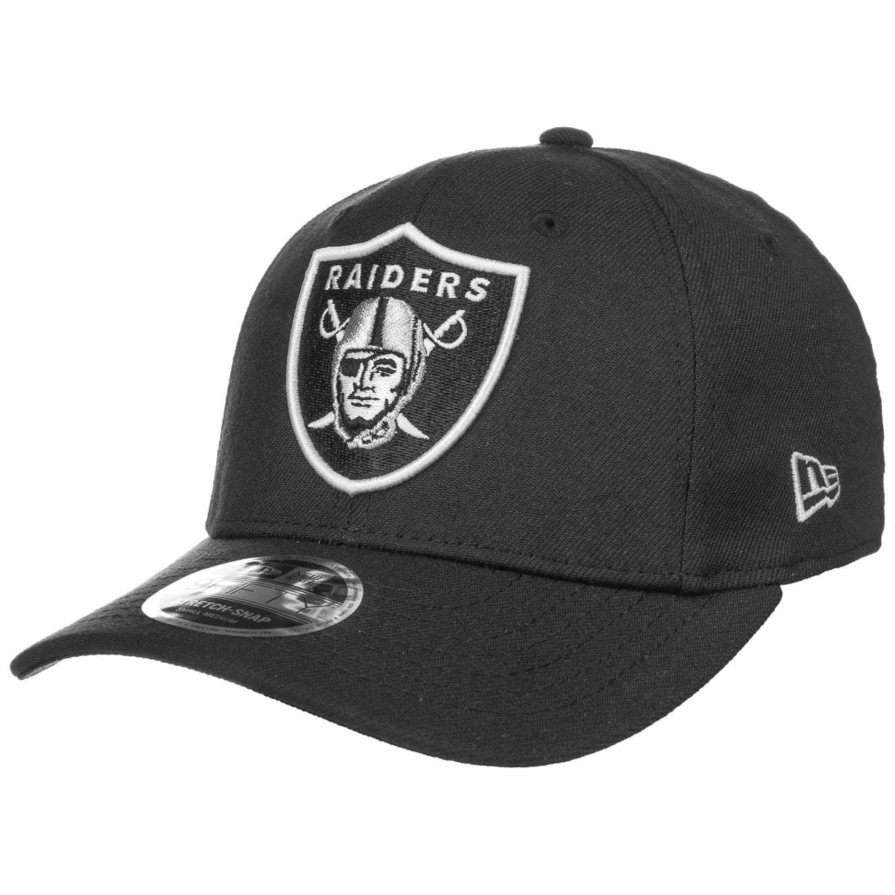 9Fifty Stretch Snap Raiders Pet By New Era Zwart Sm 54 57 Cm new era kopen in de aanbieding